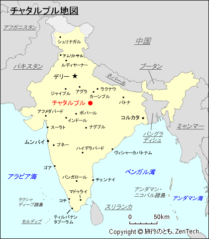 チャタルプル地図