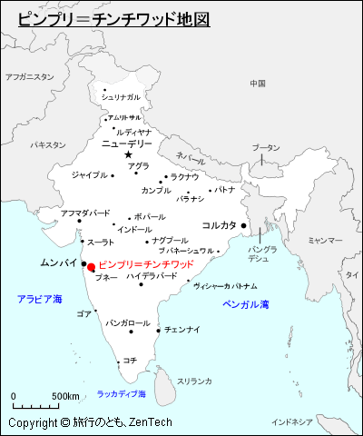 ピンプリ＝チンチワッド地図