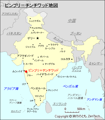ピンプリ＝チンチワッド地図