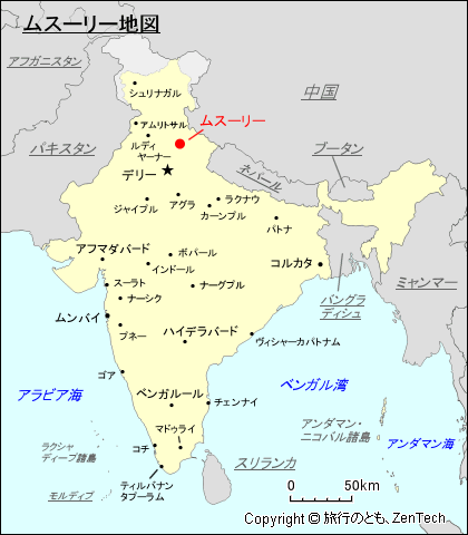 ムスーリー地図