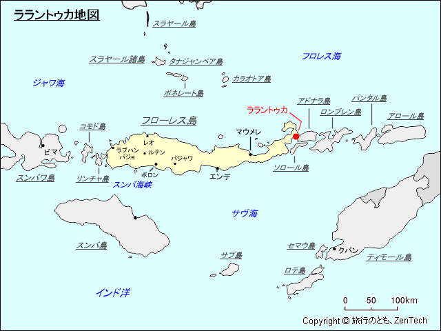 ララントゥカ地図