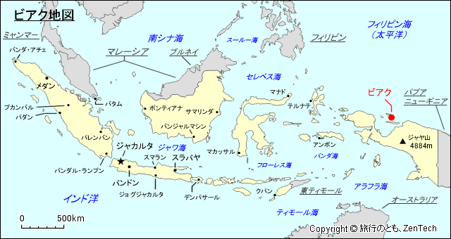 ビアク地図