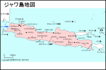 ジャワ島地図