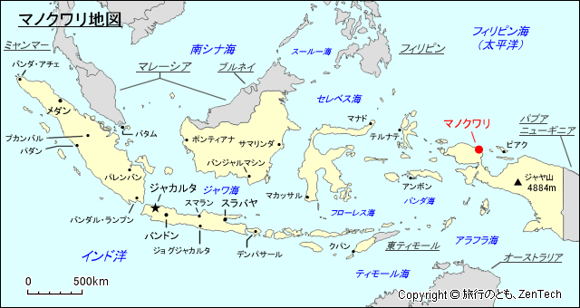 マノクワリ地図