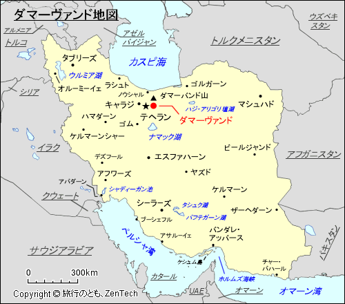 ダマーヴァンド地図