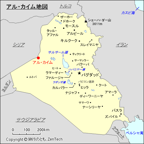 アル・カイム地図