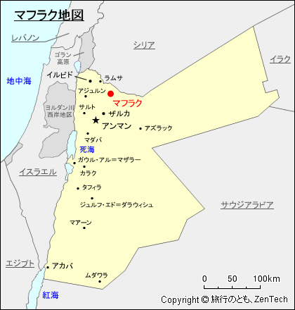 マフラク地図