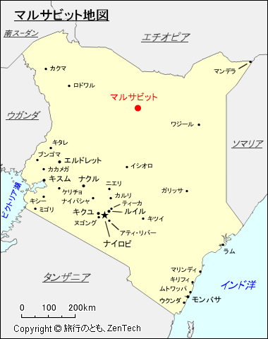 マルサビット地図