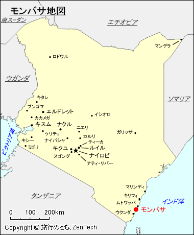 モンバサ地図