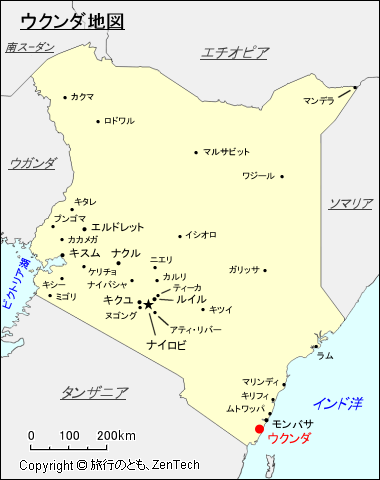 ウクンダ地図