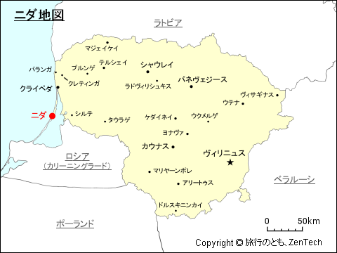 ニダ地図