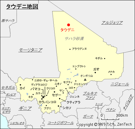 タウデニ地図