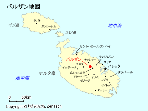 バルザン地図