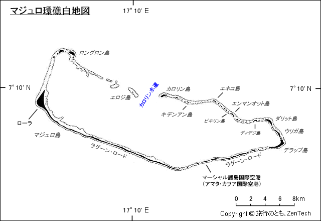 マジュロ環礁地図