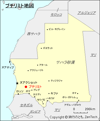 ブチリミト地図