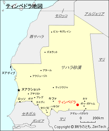 ティンベドラ地図