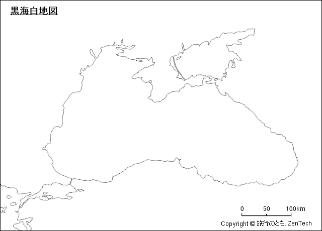 黒海白地図