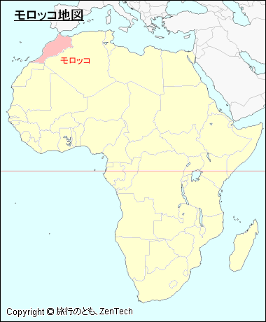 モロッコ地図