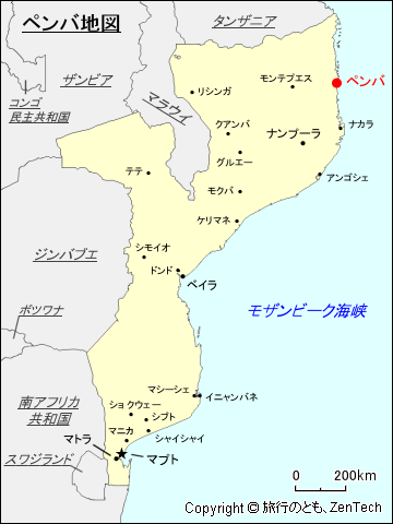 ペンバ地図
