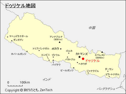 ネパールにおけるドゥリケル地図