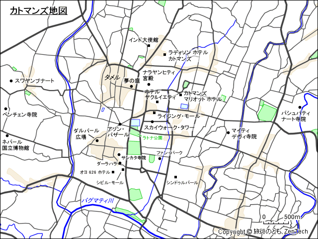 カトマンズ地図