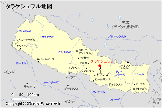 タラケシュワル地図