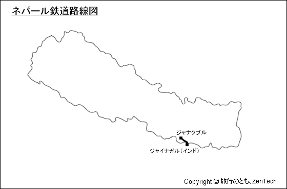 ネパール鉄道路線図