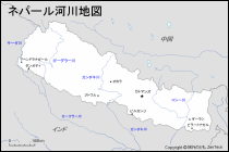ネパール河川地図