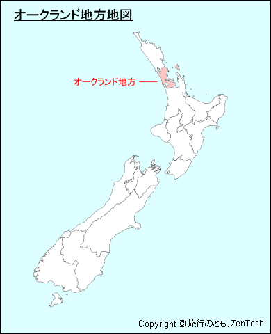 オークランド地方地図