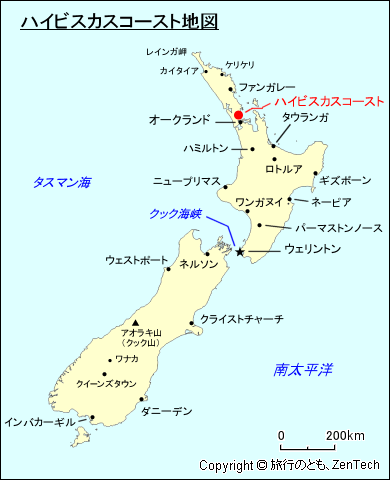ハイビスカスコースト地図