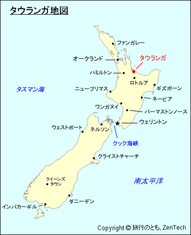 タウランガ地図