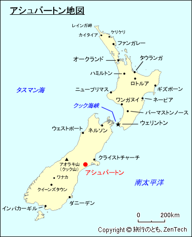 アシュバートン地図