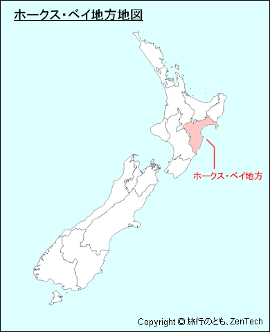 ホークス・ベイ地方地図
