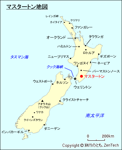 マスタートン地図