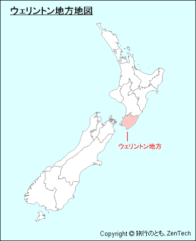 ウェリントン地方地図