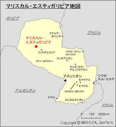 マリスカル・エスティガリビア地図