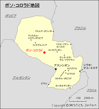 ポソ・コロラド地図