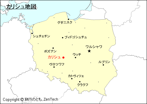 ポーランドにおけるカリシュ地図