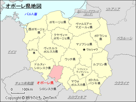 オポーレ県地図