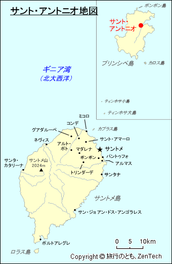 サント・アントニオ地図