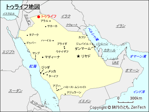 トゥライフ地図