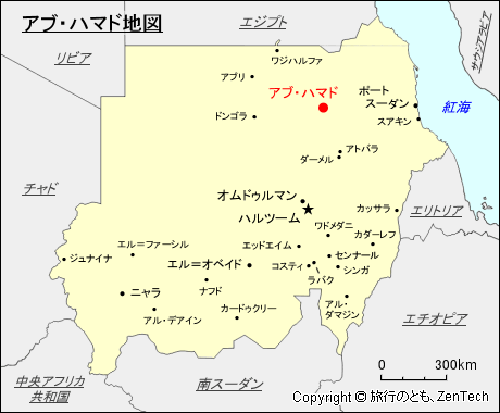 アブ・ハマド地図