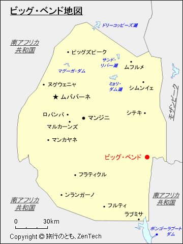 ビッグ・ベンド地図