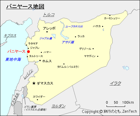 バニヤース地図