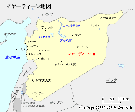 マヤーディーン地図