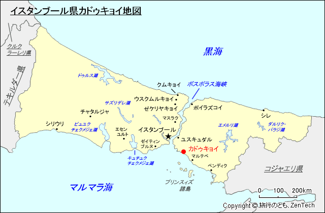 イスタンブール県カドゥキョイ地図