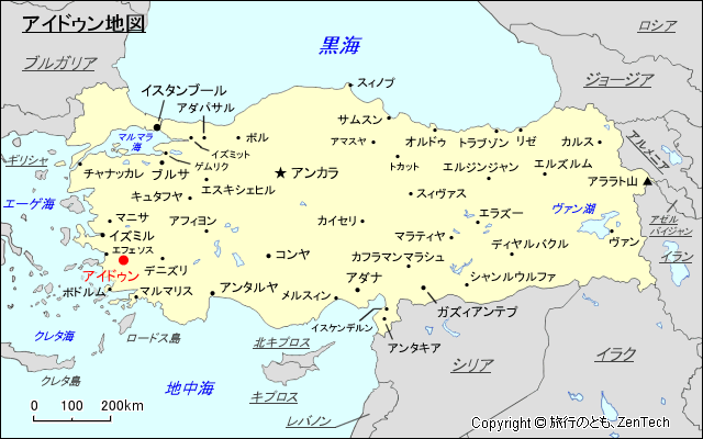 アイドゥン地図