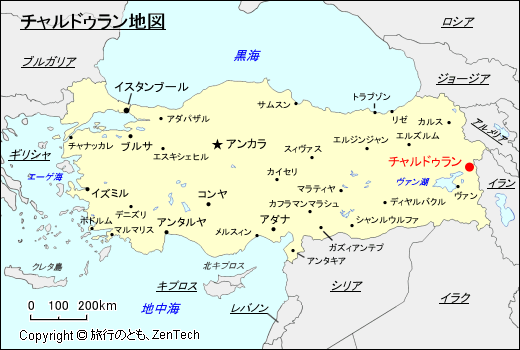 チャルドゥラン地図