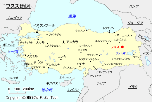 フヌス地図