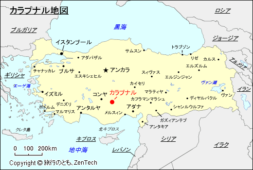 カラプナル地図